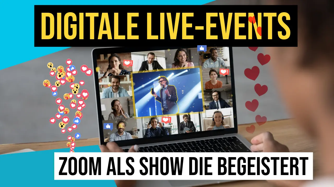 Zoom als digitales Live Event mit Branding Effekt