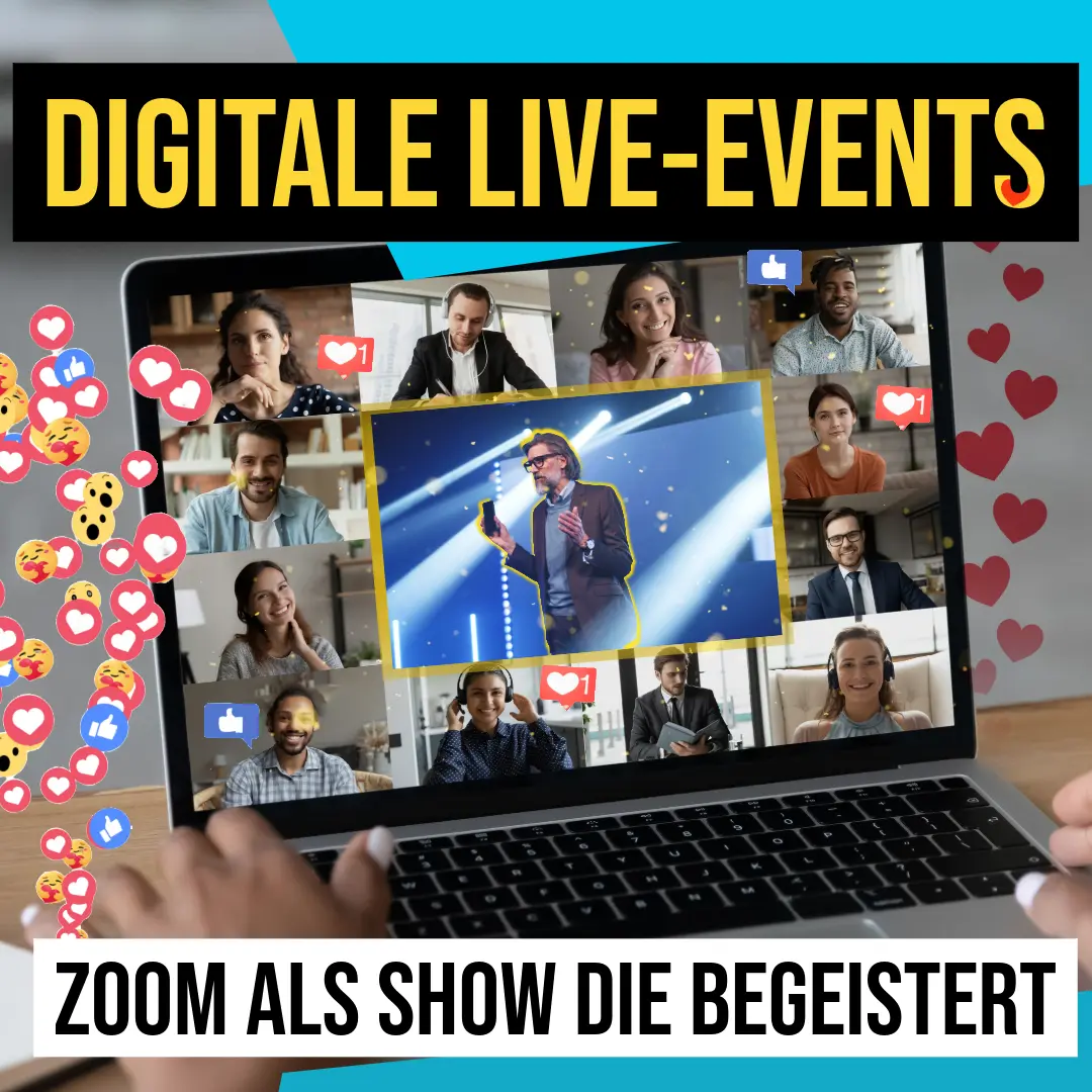 Zoom als digitales Live Event mit Branding Effekt