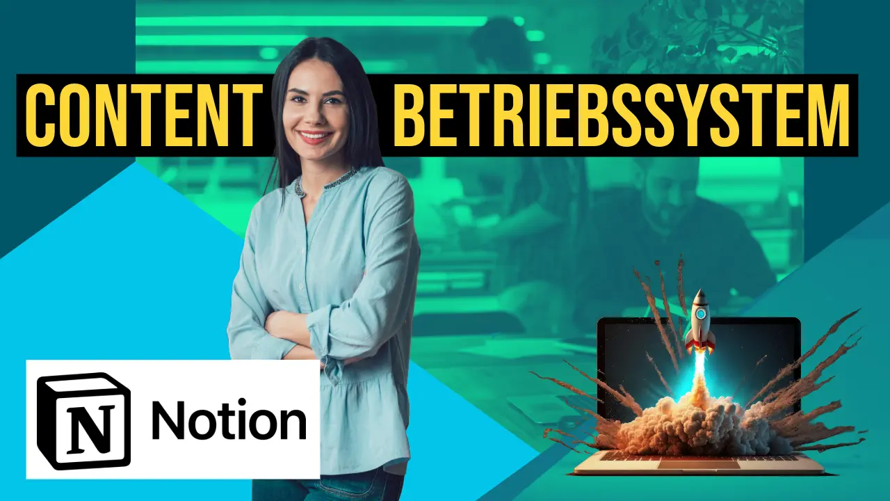 Unternehmerin mit erfolgreichem Content Betriebssystem in Notion hat klare Content Creation Routine für den Aufbau ihrer Personal Brand